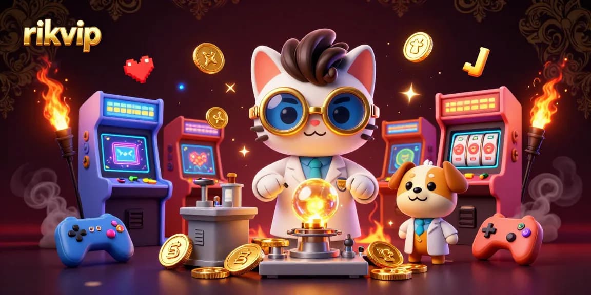 Experience thrilling gameplay at rikvip with a dynamic scene of casino fun featuring engaging characters and vibrant elements.