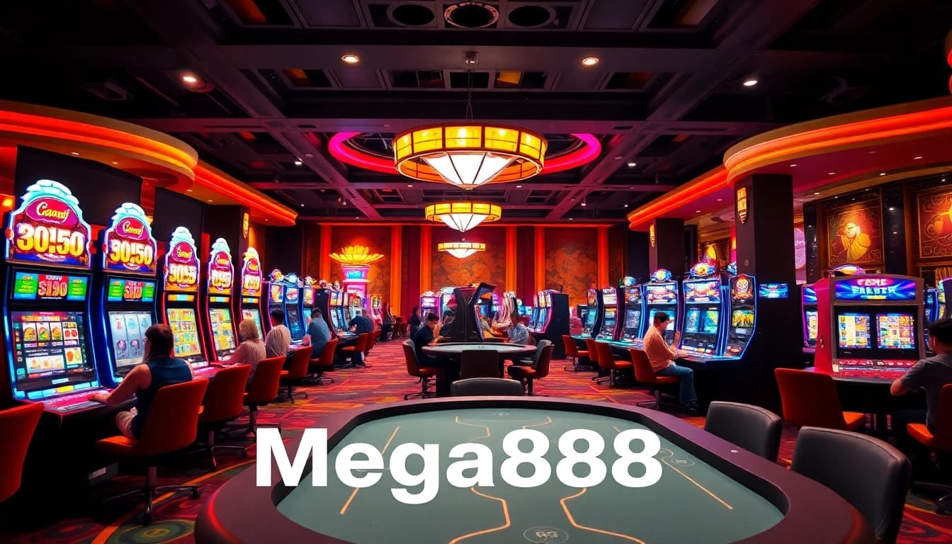 Mega888 Malaysia menarik perhatian di kasino yang penuh permainan dan suasana yang ceria.