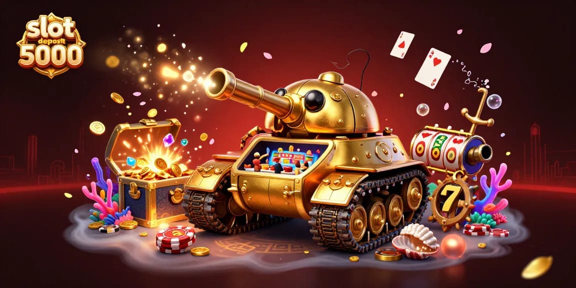 Nikmati keseruan bermain slot deposit 5000 dengan peluang menang besar dan desain kasino yang menawan.