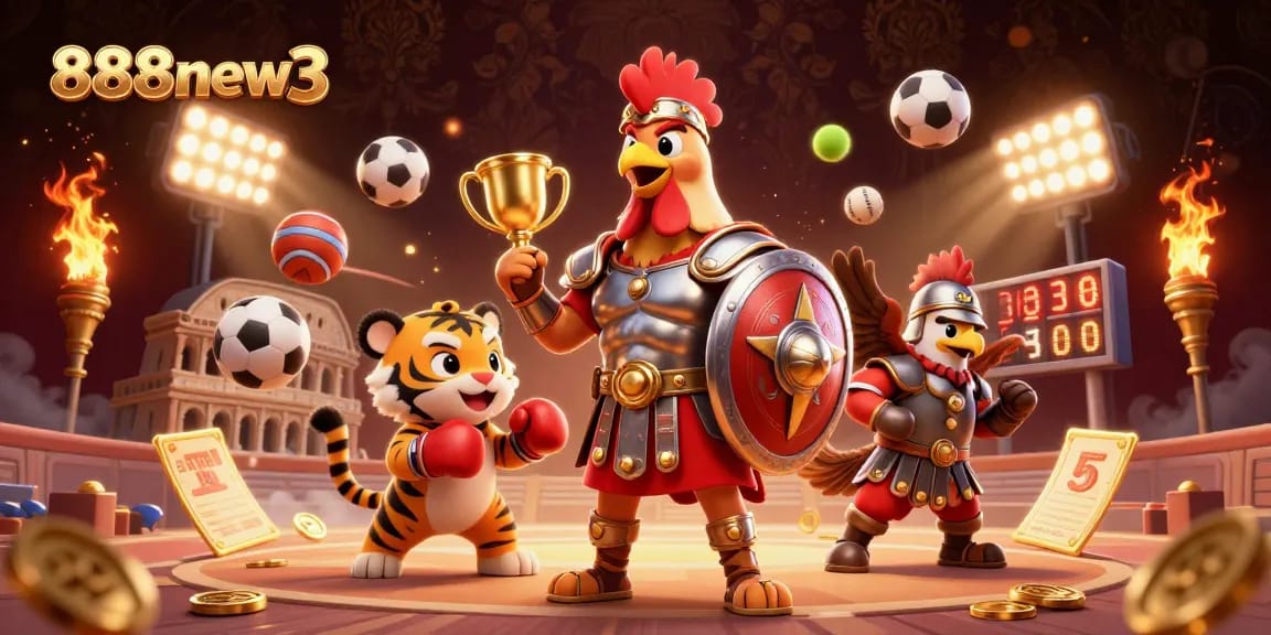 Bet on your winning strategies with 888new3’s dynamic casino action featuring gladiators and sports elements.