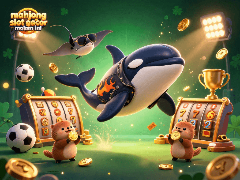 Spin the reels for mahjong slot gacor malam ini with action-filled 3D scene and vibrant characters.