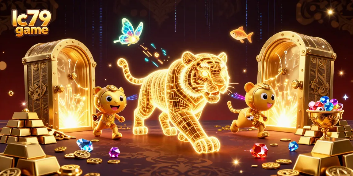 Chơi lc79 game với hình ảnh toát lên sự phấn khích và những kho báu lấp lánh