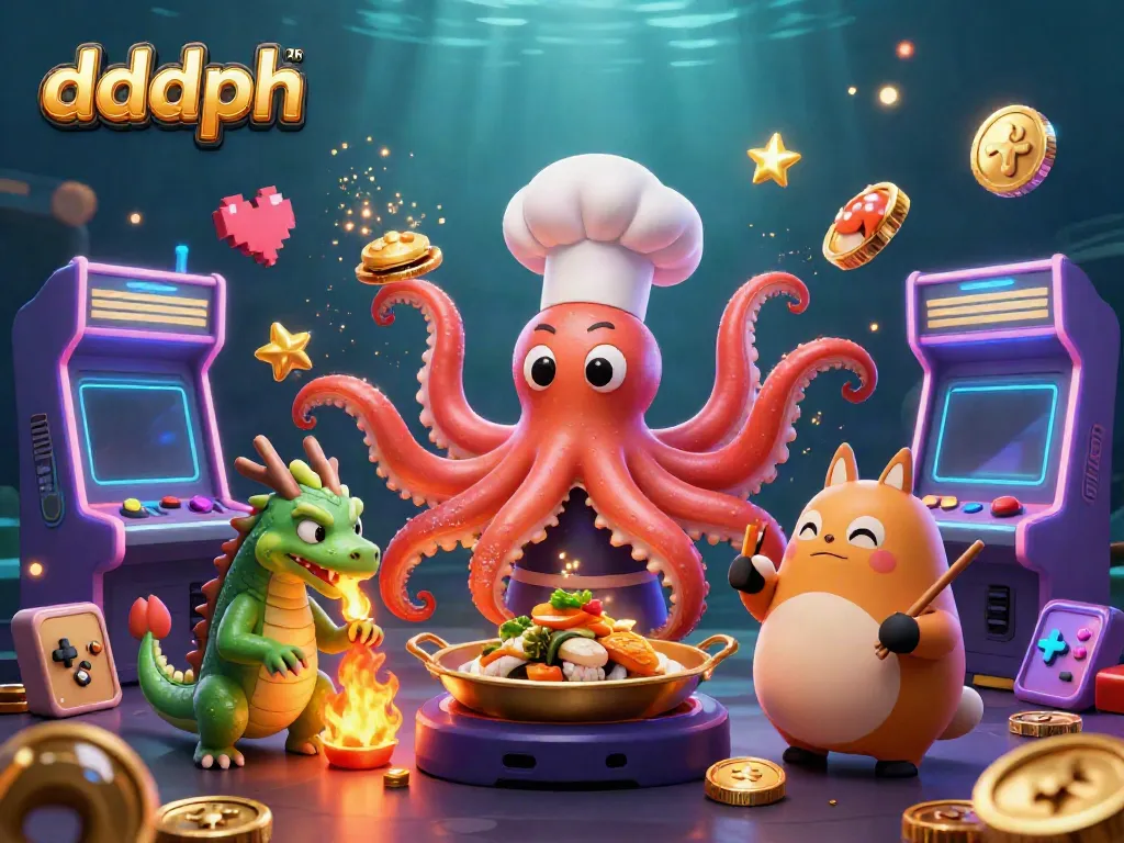 Experience the vibrant energy of dddph with a dynamic casino scene featuring unique characters.