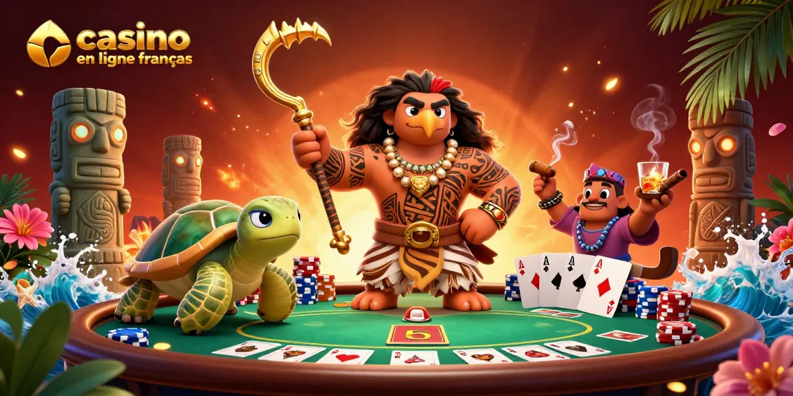 Affrontez le casino en ligne français avec un jeu de poker mémorable et des personnages dynamiques.