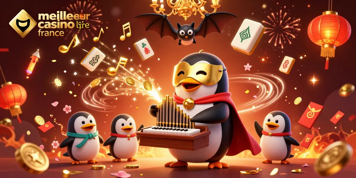 Profitez du meilleur casino en ligne France avec une illustration haute en couleur de jeux et de magie.