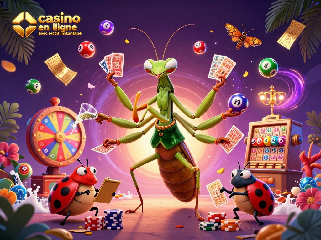 Casino en ligne avec retrait instantané : jeu dynamique avec un caméléon géant et un gérant mignon.