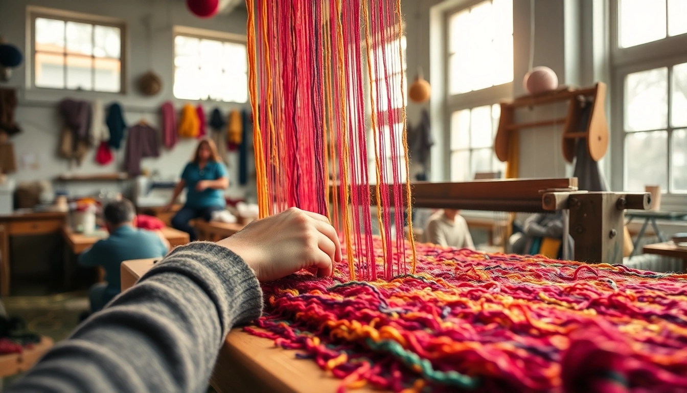Breathtaking boucle stof weaving showing vibrant textures crafted by skilled hands.