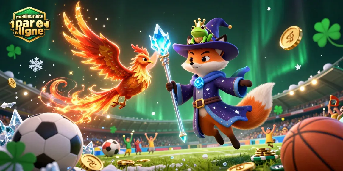 Pariez sur le meilleur site de pari en ligne avec une illustration captivante de sports.