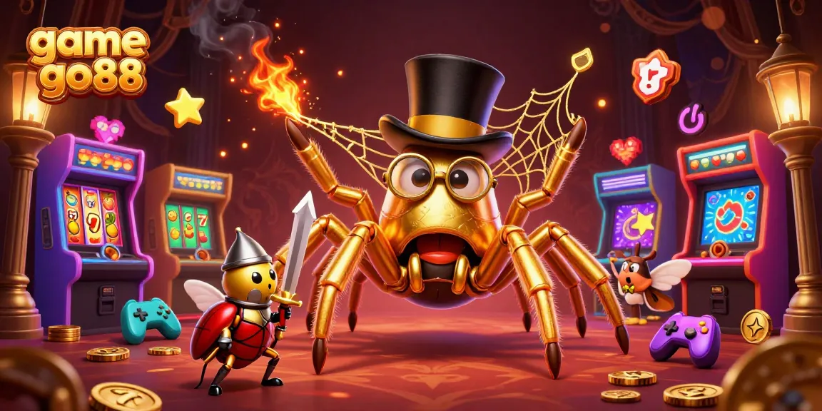 Experience the excitement of game go88 with a vibrant scene featuring casino elements and characters.