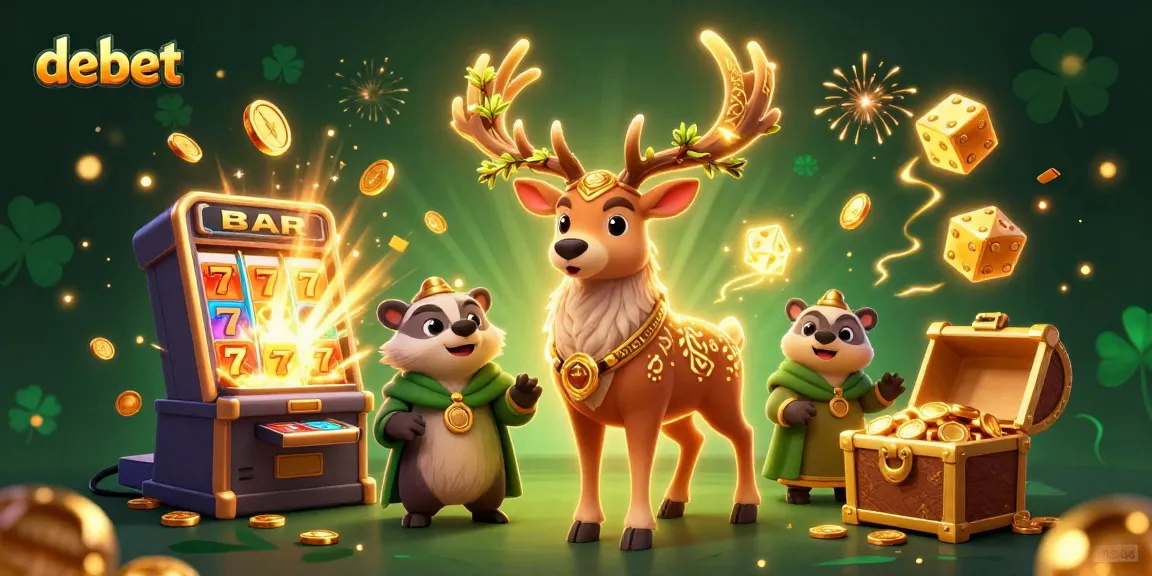 Experience debet gaming magic with a Celtic stag, wise badger, and jackpot chaos!