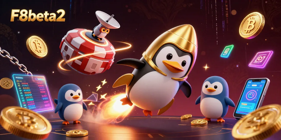 Experience excitement with F8beta2 as a golden penguin zooms to a casino!