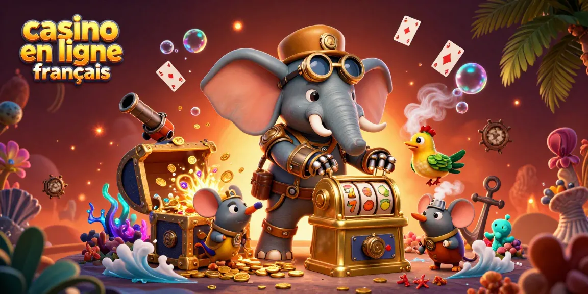Jouez à des jeux de casino en ligne français avec des machines à sous flamboyantes et des éléments steampunk.