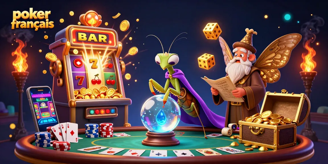 Jouer au poker français avec des personnages captivants et des éléments de casino animés.