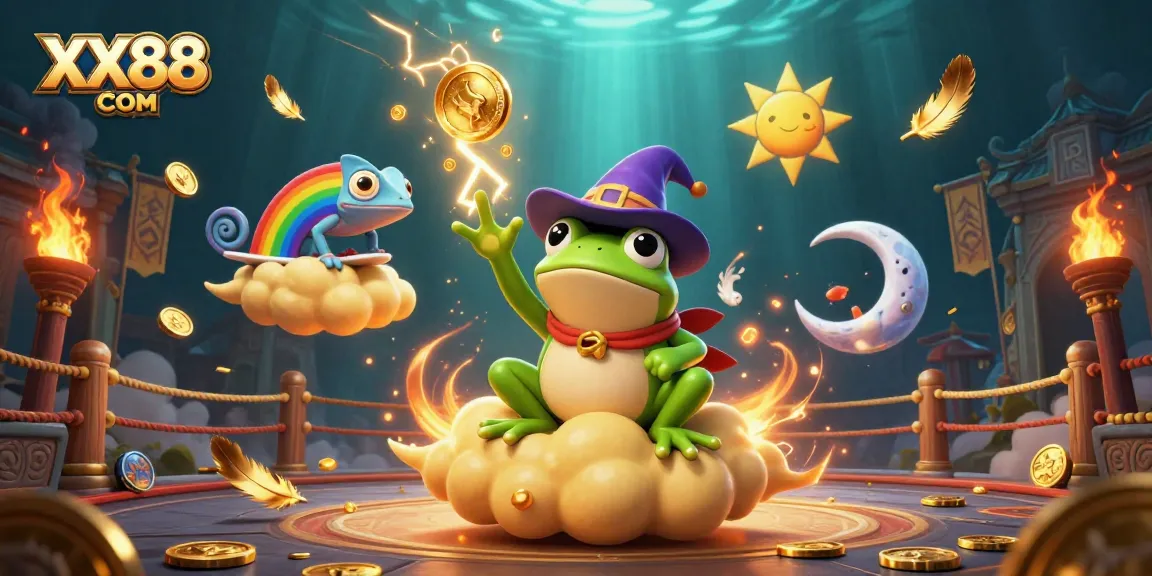 Engage in thrilling gaming adventures with XX88 COM's exciting 3D casino illustration featuring dynamic characters.