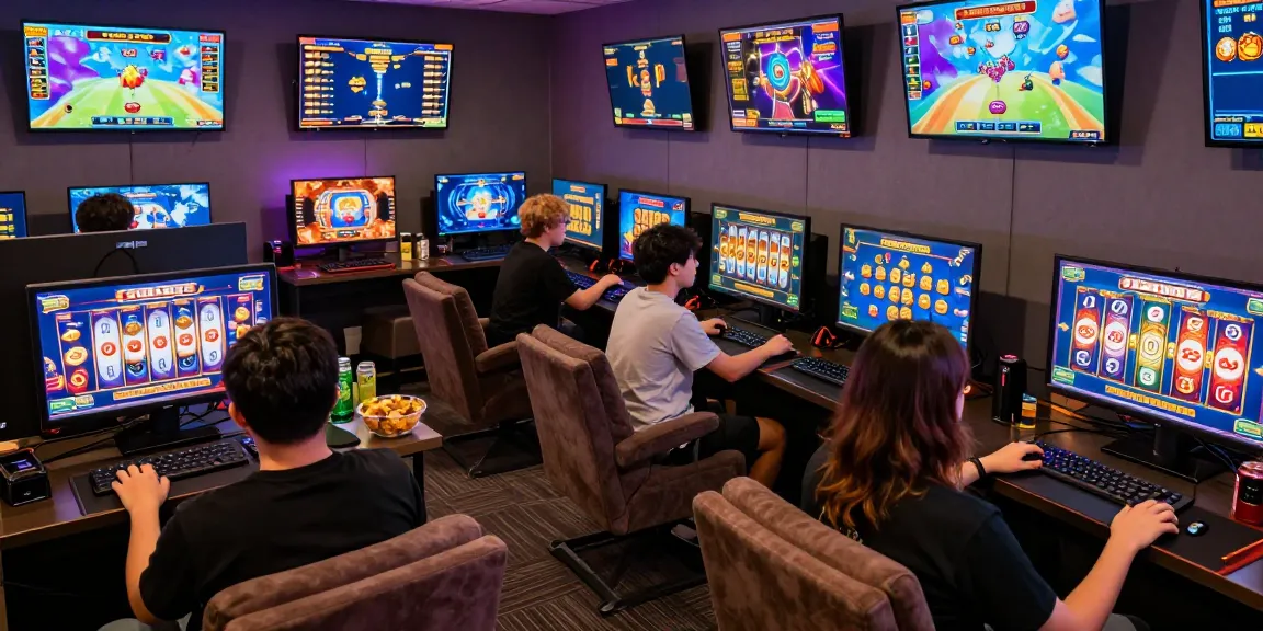 Exciting situs slot gaming environment showcasing vibrant visuals and engaged players.