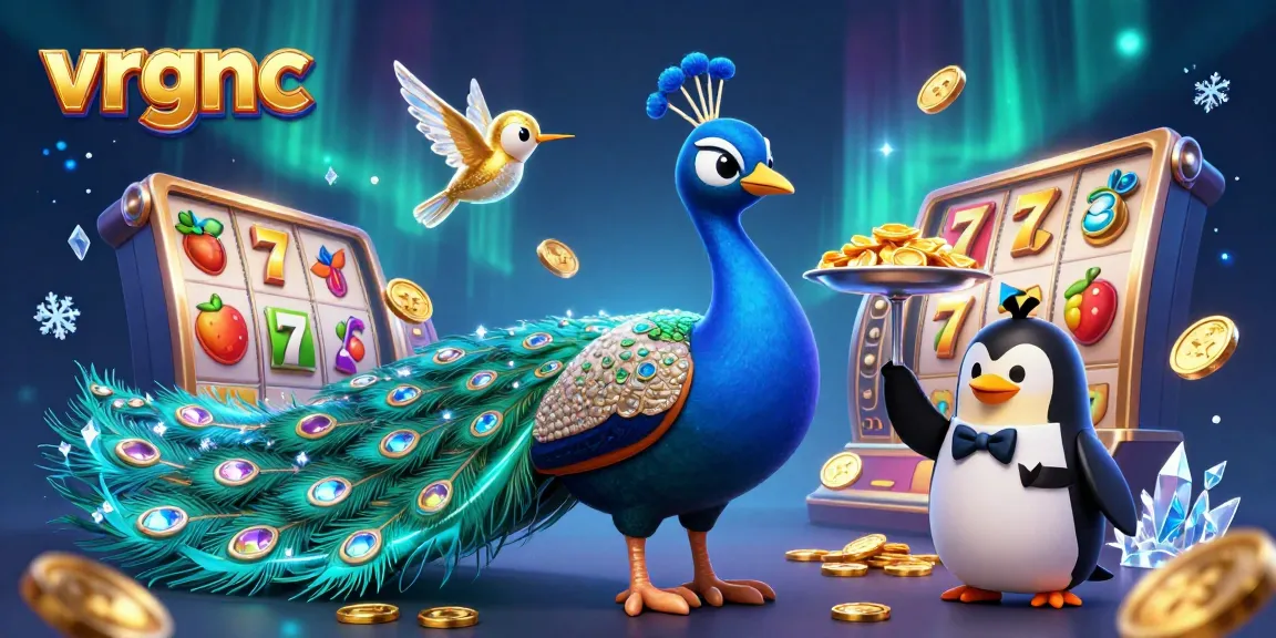 Experience thrilling gameplay at vrgnc with vibrant 3D casino characters winning big at slots.