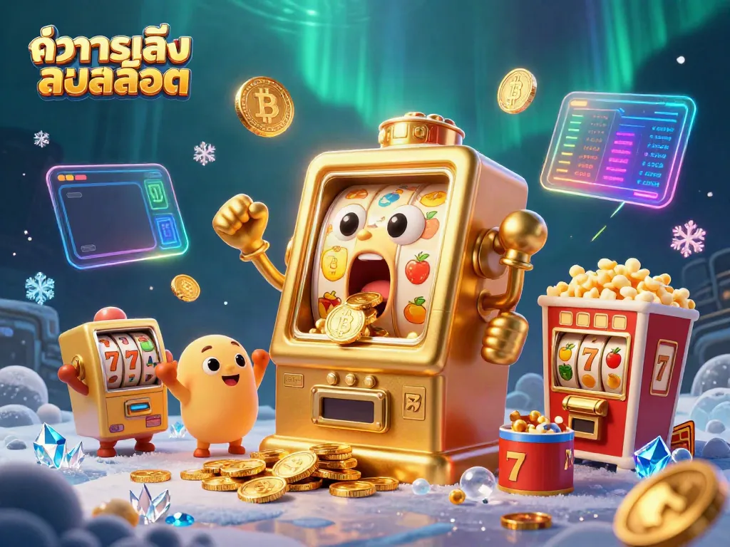 ทดลองเล่นสล็อต กับสลอตแมชชีนทองคำที่ชนะรางวัลใหญ่พร้อมเหรียญทองและสัญลักษณ์ผลไม้