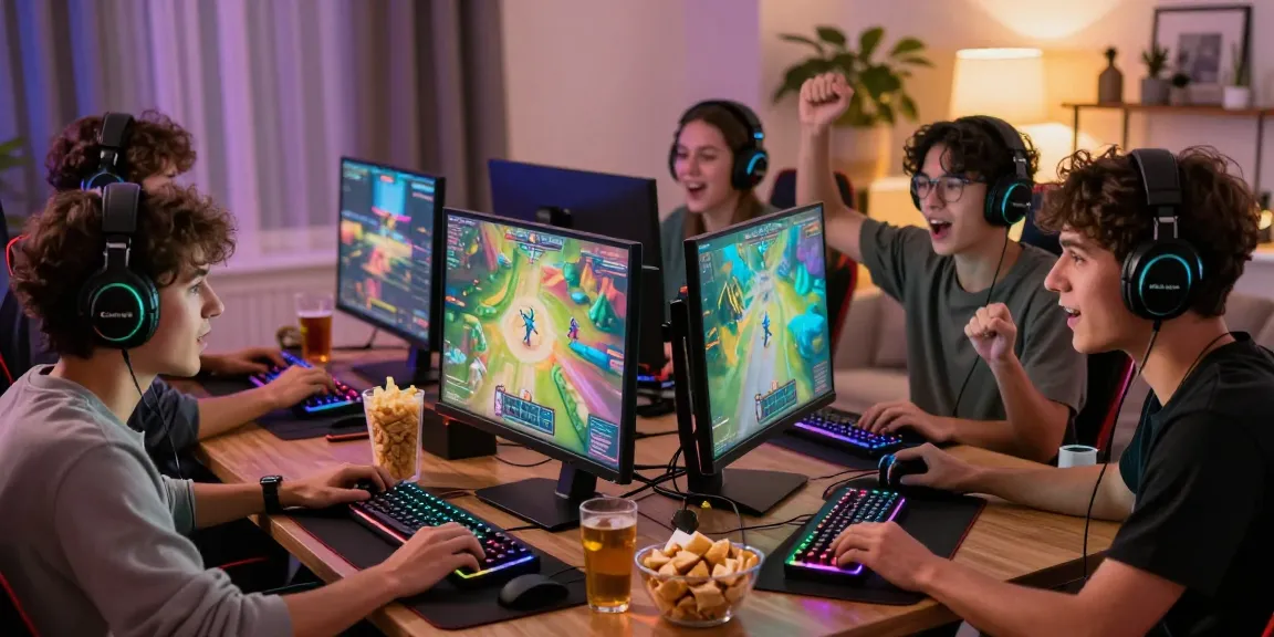 Engaged gamers at home using www.loginmantra88.com for an interactive gaming experience.