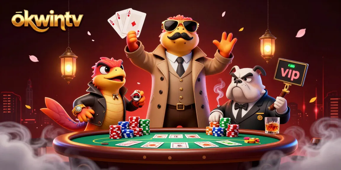 Experience the thrilling action at okwintv with raptors in a trench coat entering a VIP casino lounge.
