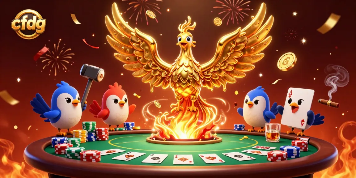 Experience thrilling gameplay at cfdg with a molten phoenix and vibrant poker action.