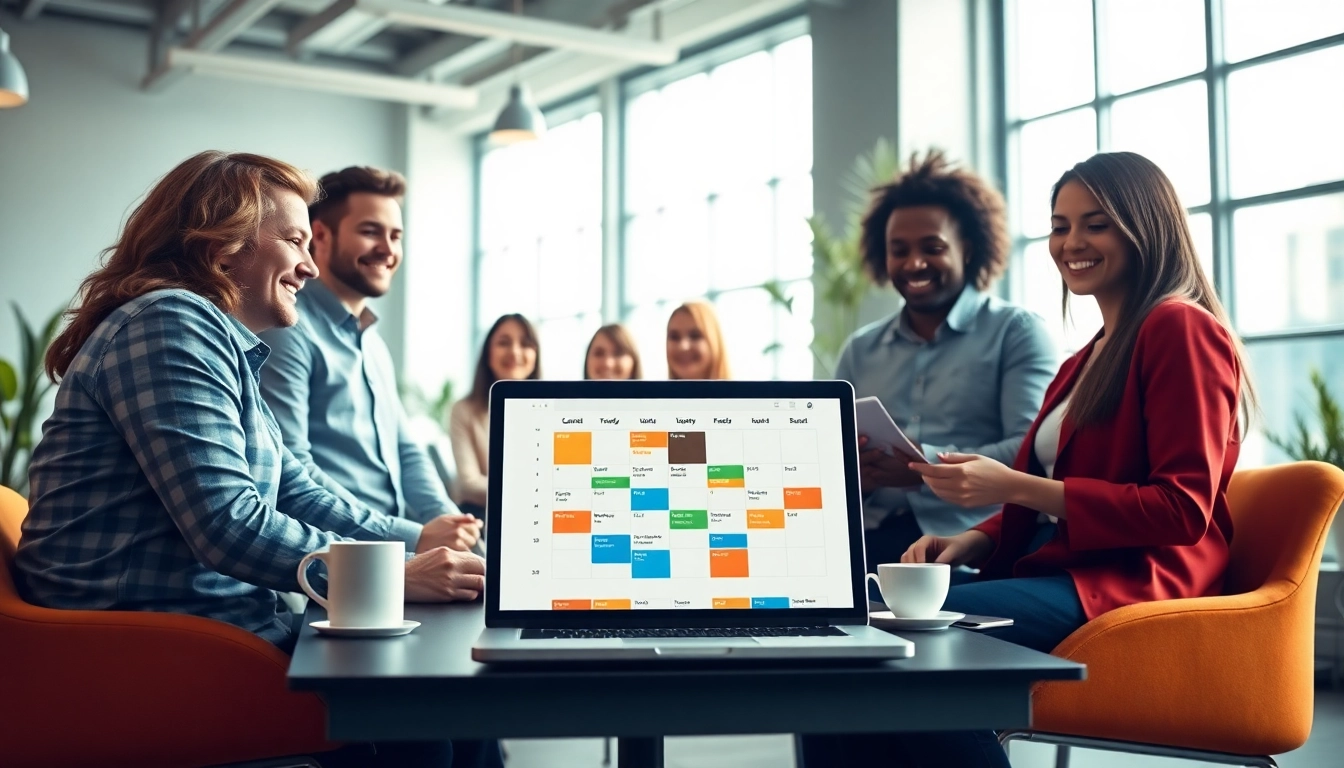 Fix calendar conflicts automatically in a busy office setting with a team collaborating.