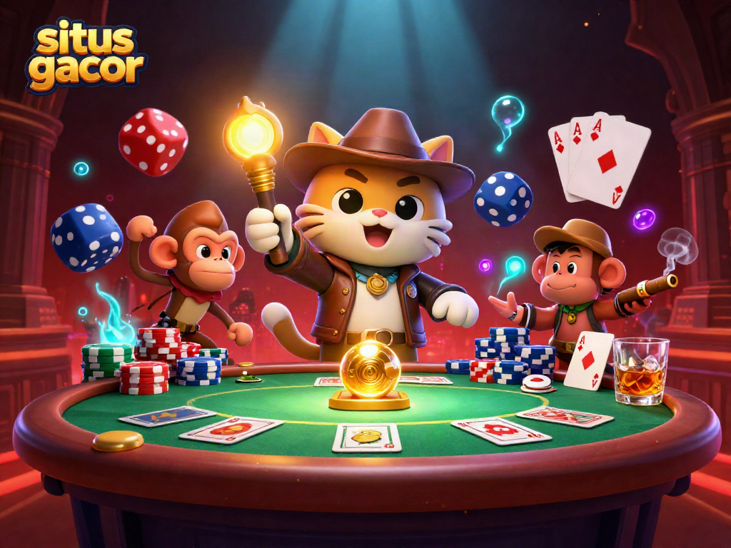 Gain insight into situs gacor strategies in a lively casino adventure scene.