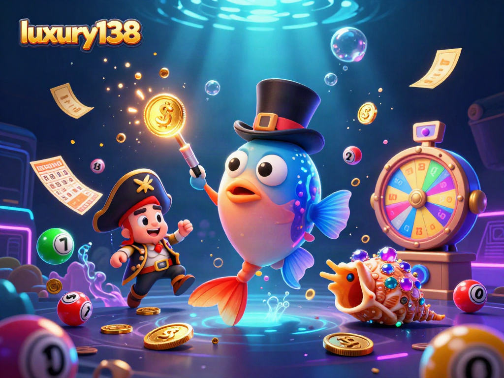 Luxury138 menawarkan permainan menarik dengan bola lotere berwarna-warni dan efek pesta di bawah laut.