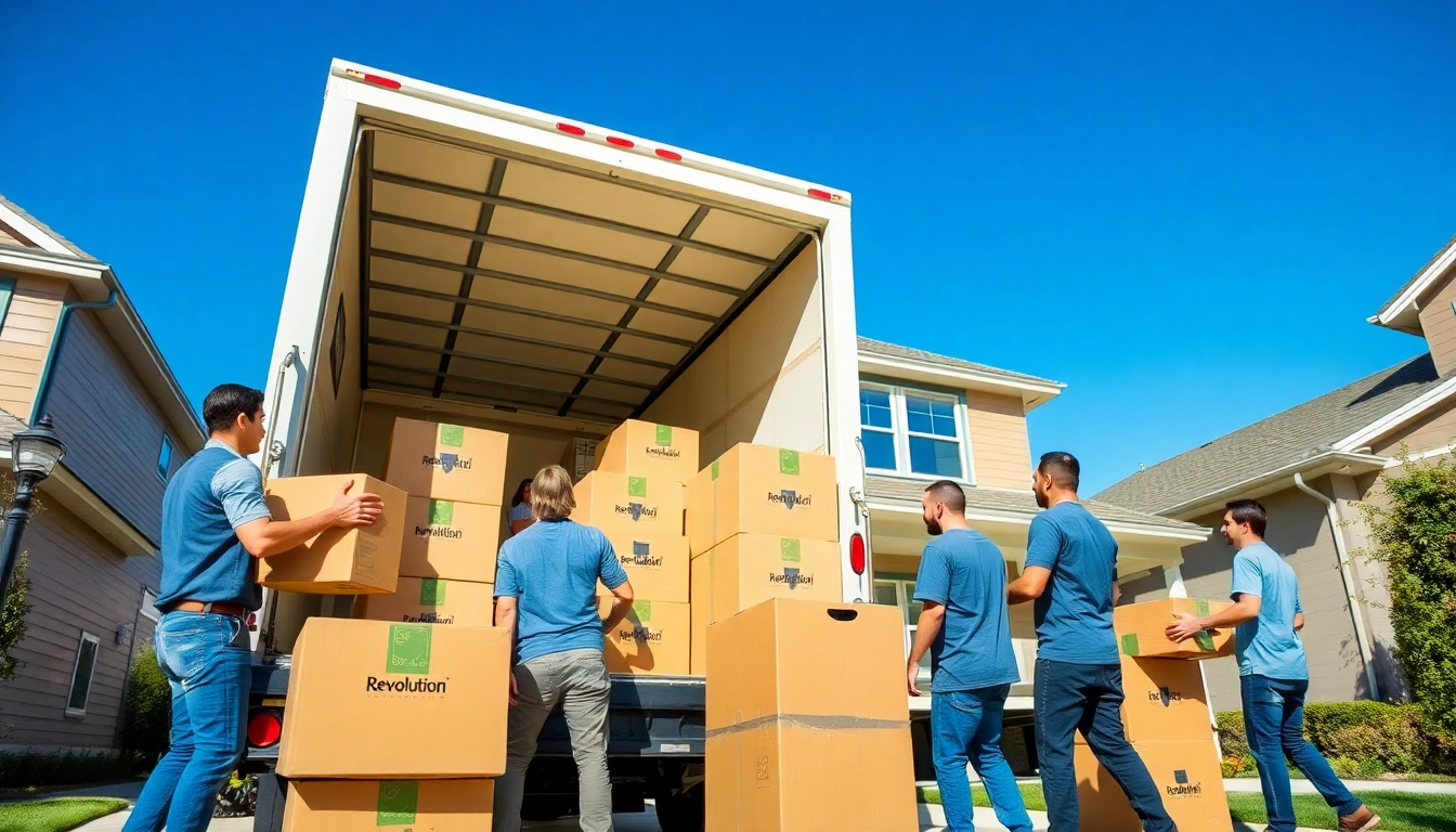 Revolution Relocation's professional movers efficiently loading a truck for a stress-free move.