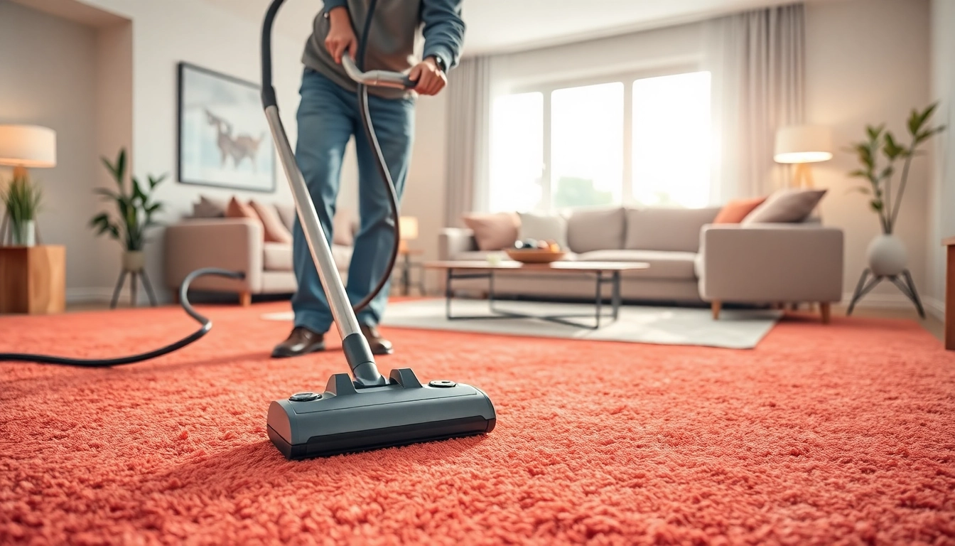 Best of best lincoln carpet cleaning technician expertly revitalizing a plush carpet in a modern home.