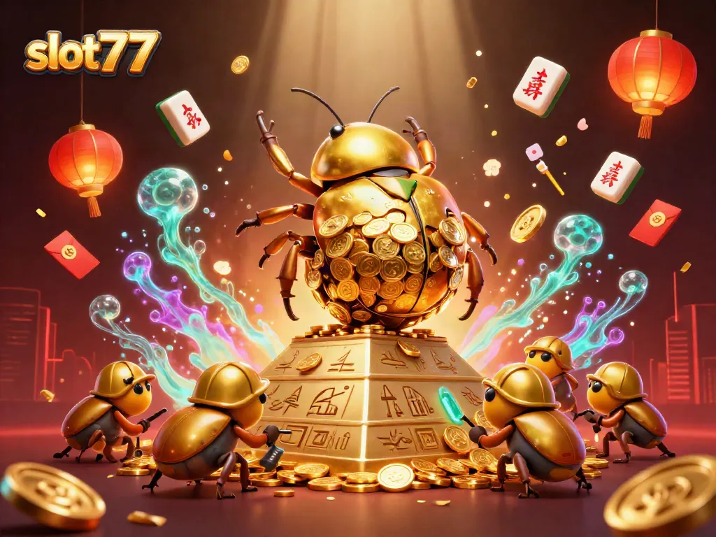 Menangkan jackpot dengan slot777 dalam ilustrasi kasino yang memukau dan penuh detail.