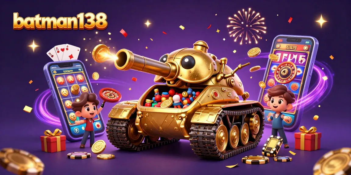 Experience big wins with batman138 featuring a golden beetle tank casino bursting with fun!