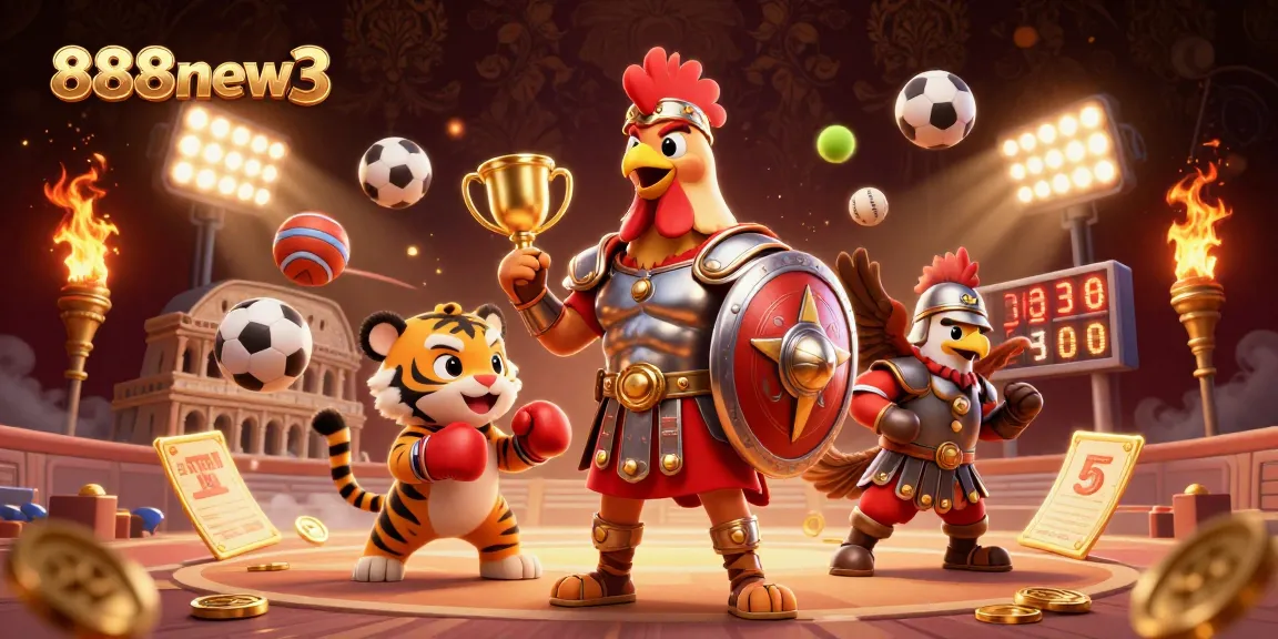 Bet on your winning strategies with 888new3’s dynamic casino action featuring gladiators and sports elements.