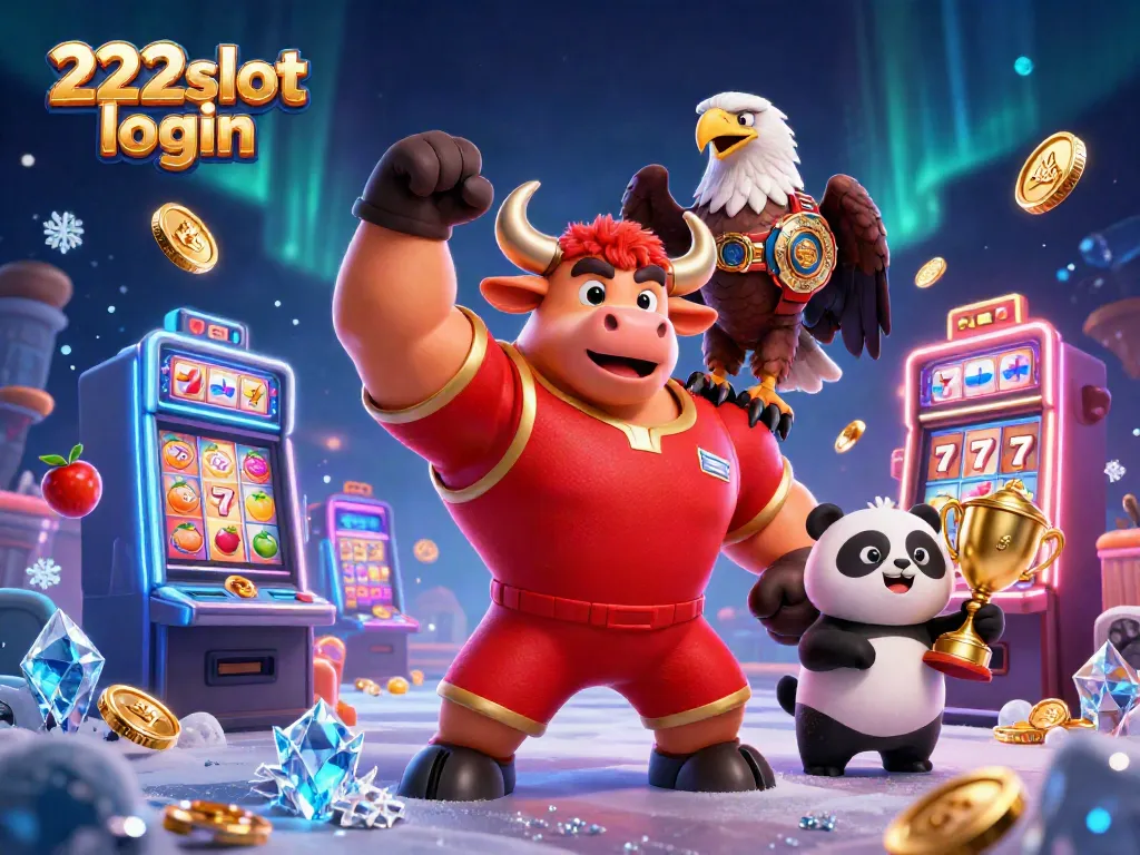 Masukkan login 222slot sambil bermain mesin slot dengan karakter unik.