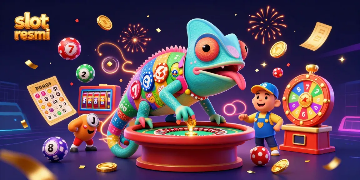Melihat slot resmi dengan kunci kemenangan di kasino dalam ilustrasi 3D yang dinamis.