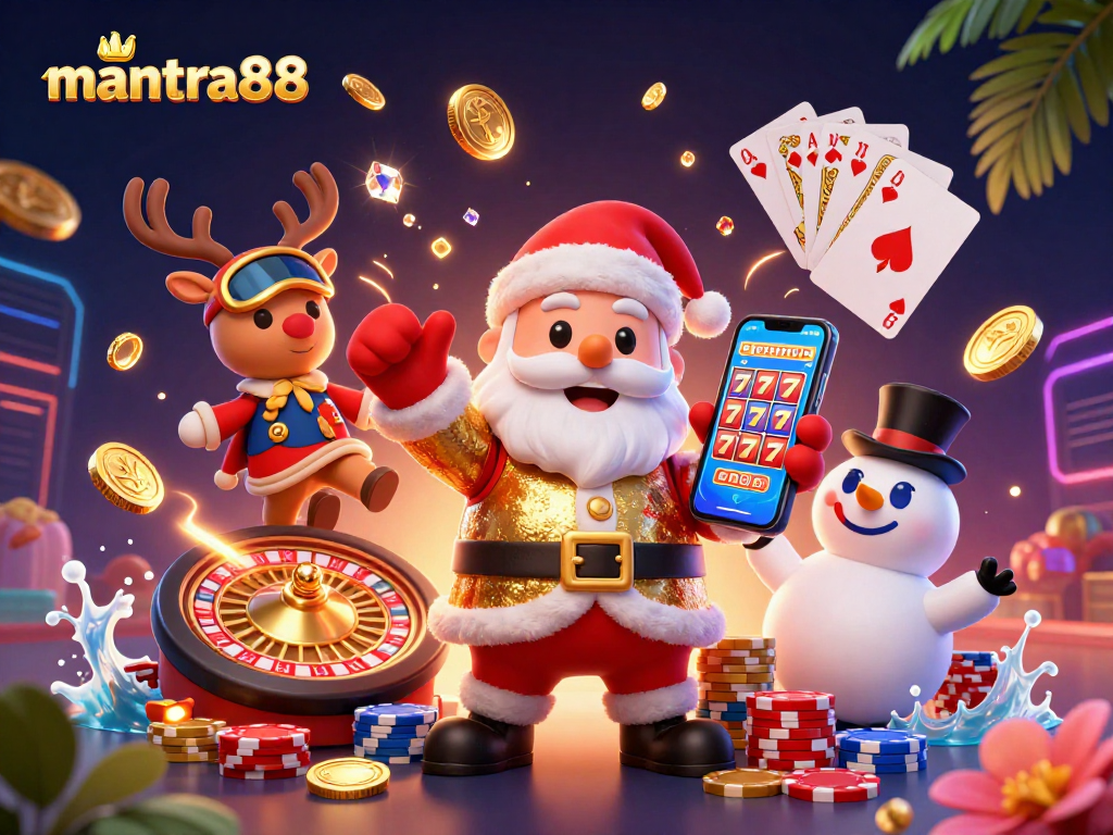 Win big with mantra88 at this vibrant casino scene filled with jackpots and fun!