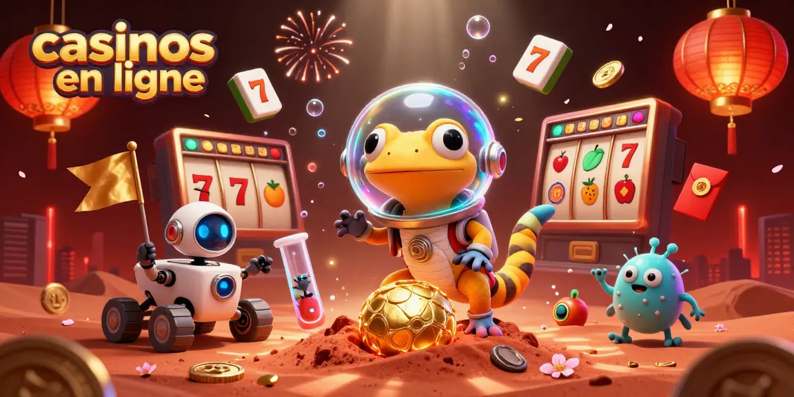 Profitez des casinos en ligne grâce à cette illustration dynamique de découvertes intergalactiques.