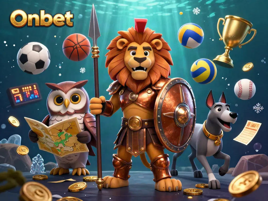 Experience Onbet entertainment with this vibrant 3D casino scene showcasing strategic gameplay and thrilling sports action.