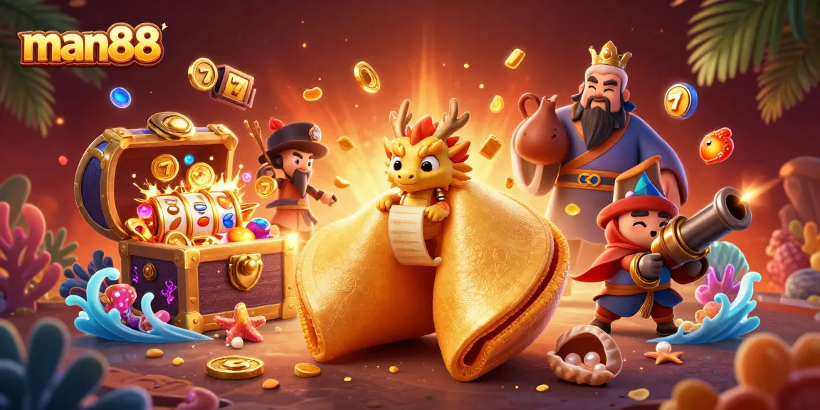 Engage with man88's thrilling slots and dynamic casino adventures amidst a whimsical fantasy.